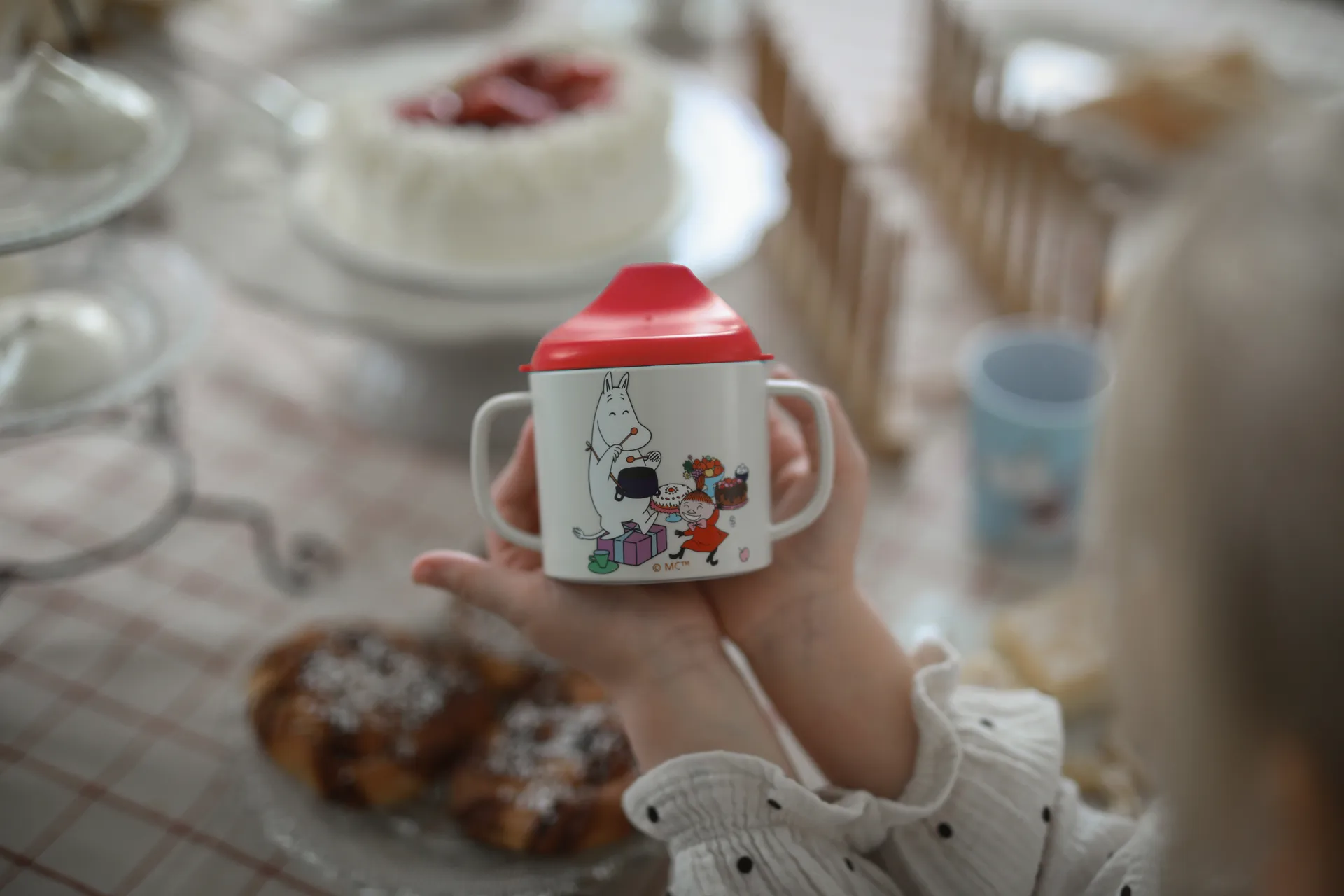 Mumin Lilla My taza con boquilla 20 cl, Rojo Rätt Start