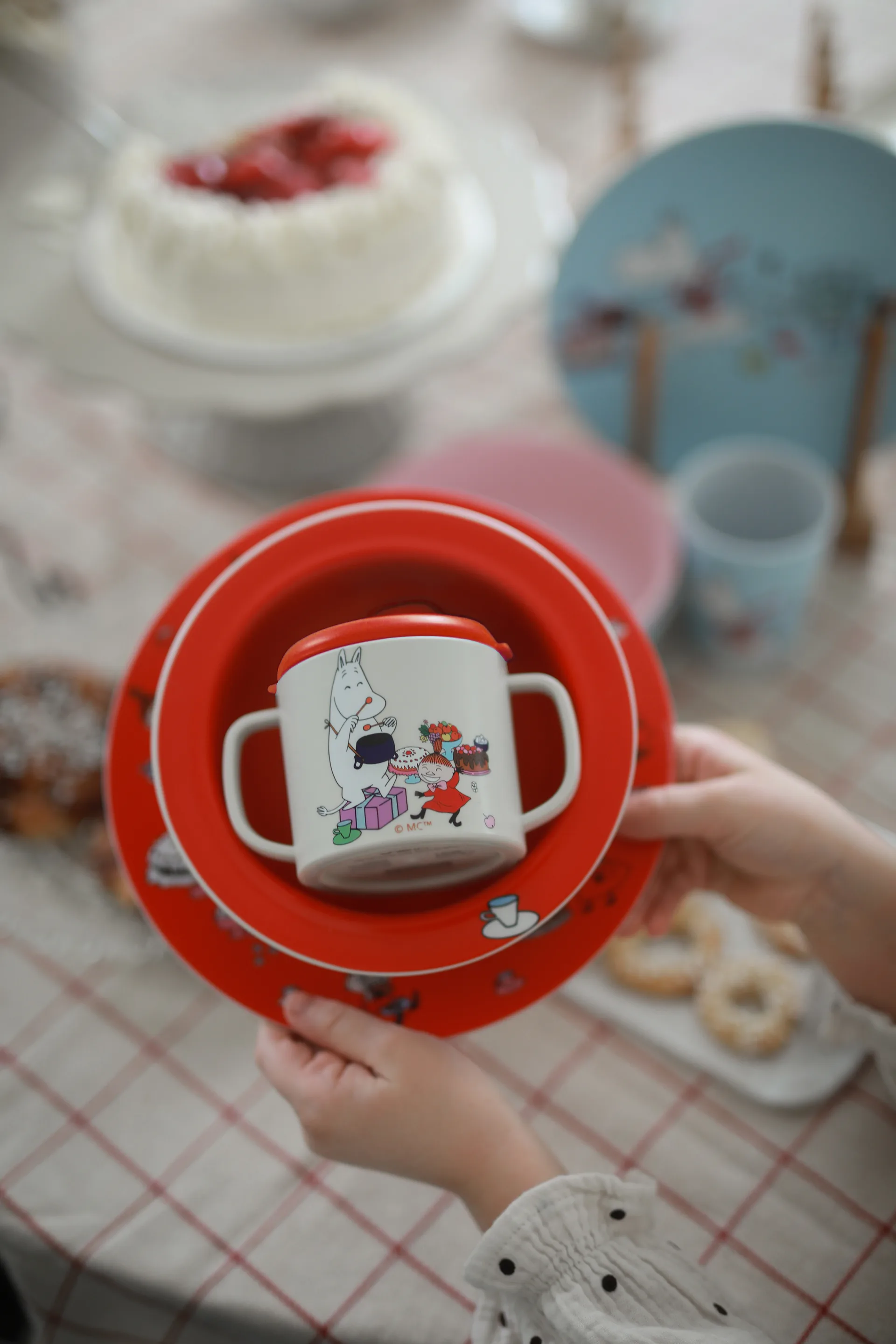 Mumin Lilla My taza con boquilla 20 cl, Rojo Rätt Start