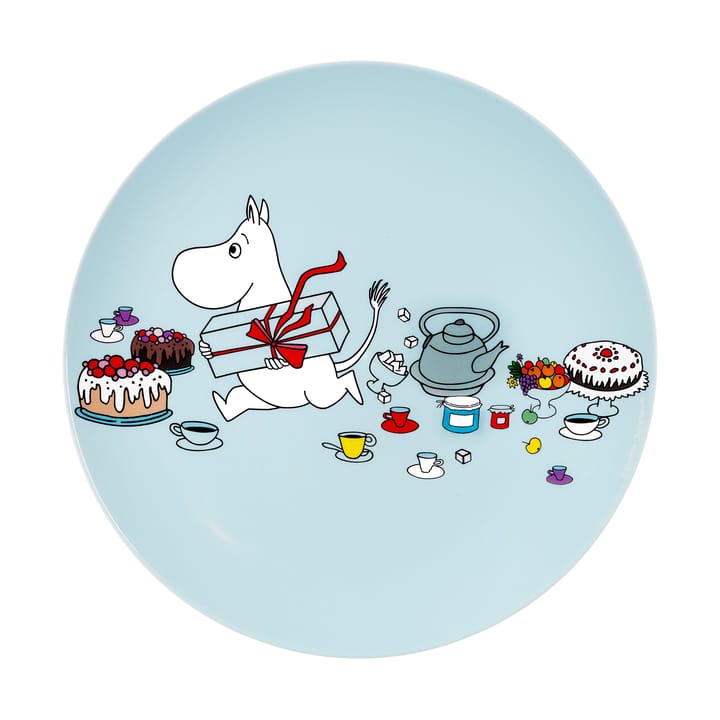 Mumin Picknick plato Ø19,5 cm - Azul claro - Rätt Start