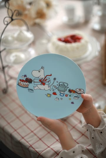 Mumin Picknick plato Ø19,5 cm - Azul claro - Rätt Start