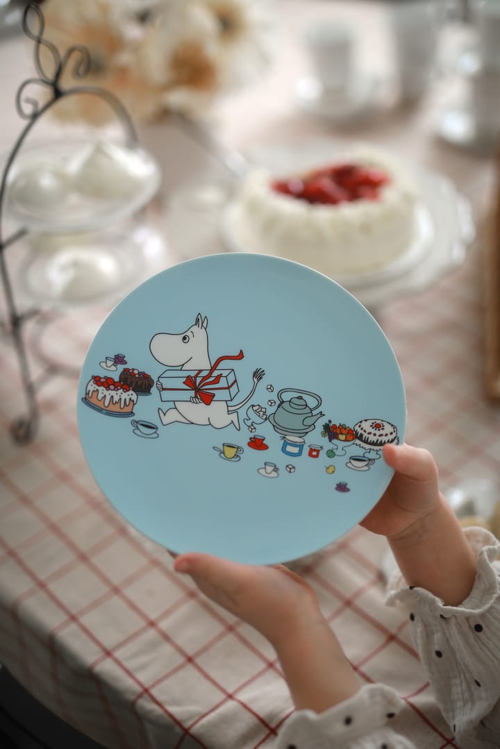 Mumin Picknick plato Ø19,5 cm, Azul claro Rätt Start