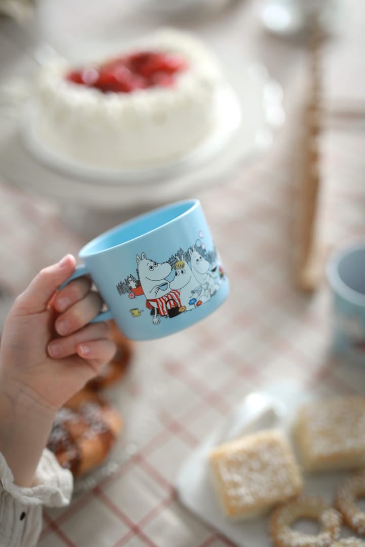 Mumin Picknick taza 25 cl, Azul claro Rätt Start
