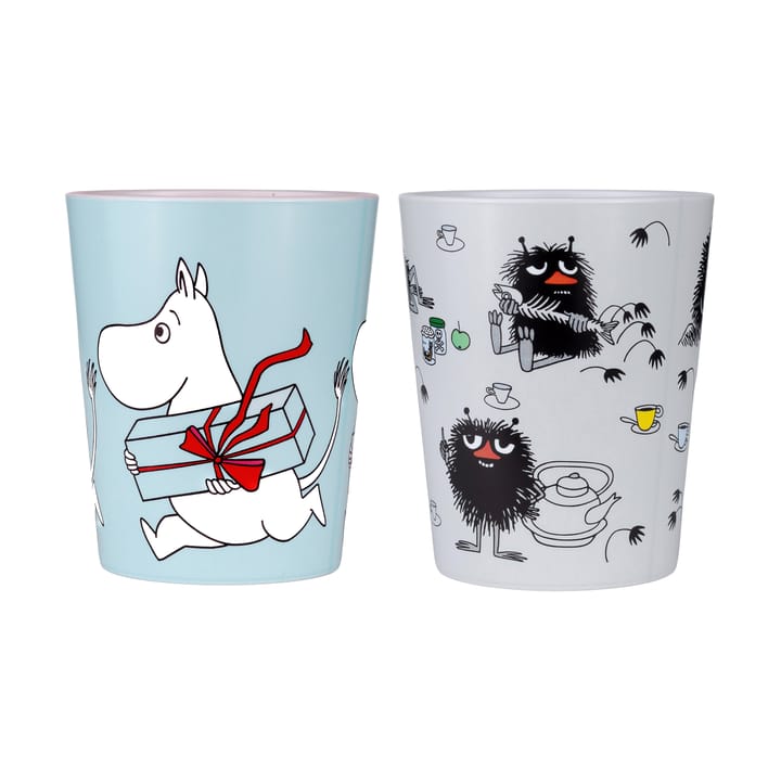 Mumin Picknick taza térmica 20 cl, 2-pack - Azul-gris - Rätt Start