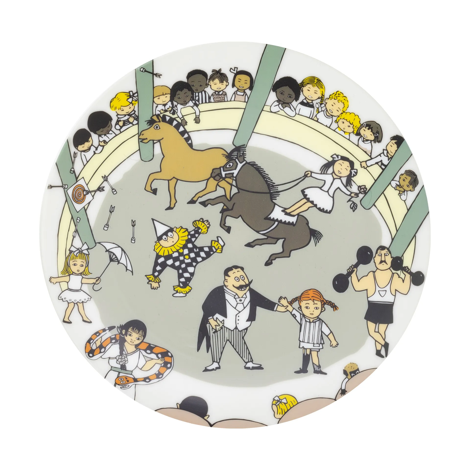 Plato Pippi Cirkus Ø20 cm, Multi Rätt Start