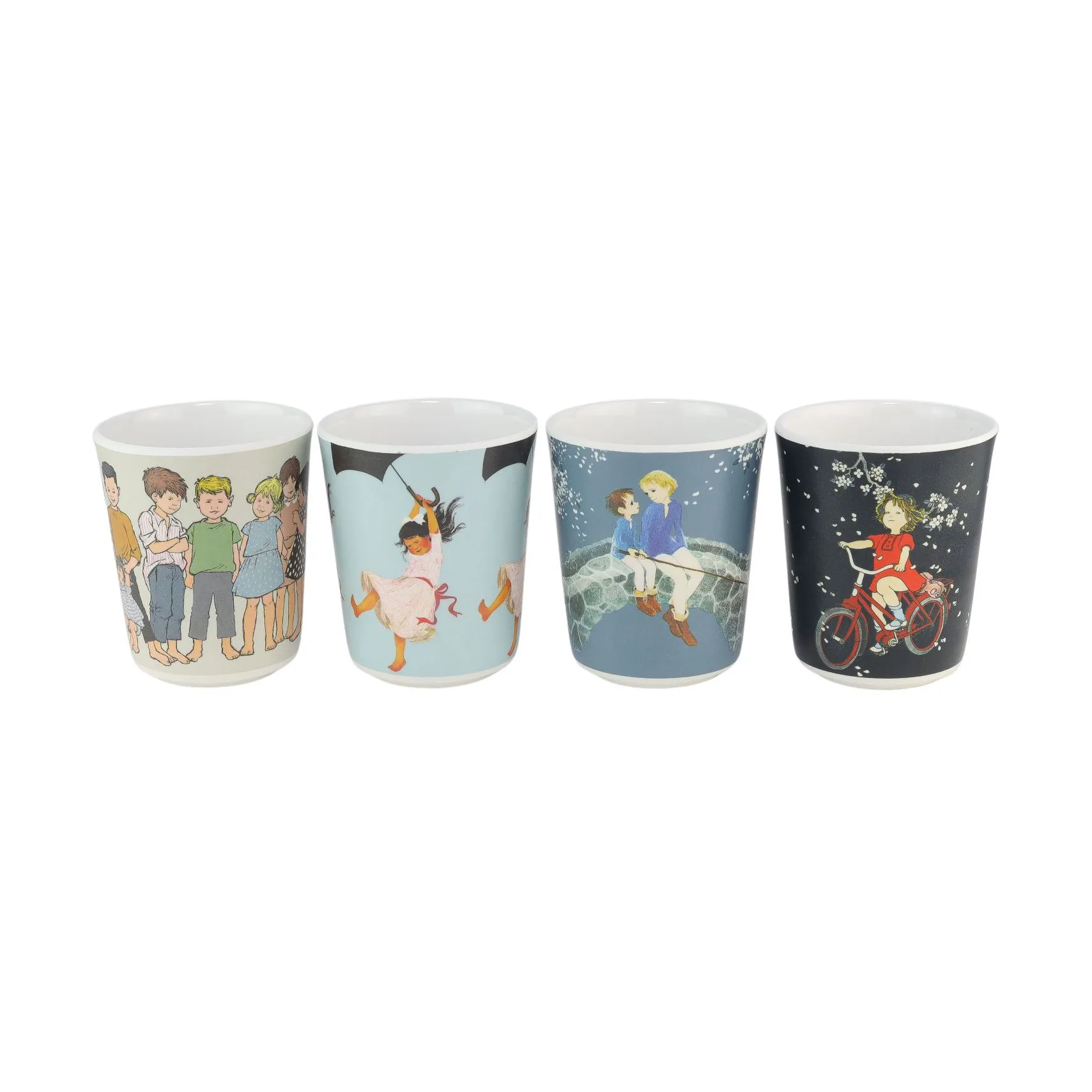 Set de 4 tazas de colección de Astrid Lindgren 15 cl, Multi Rätt Start