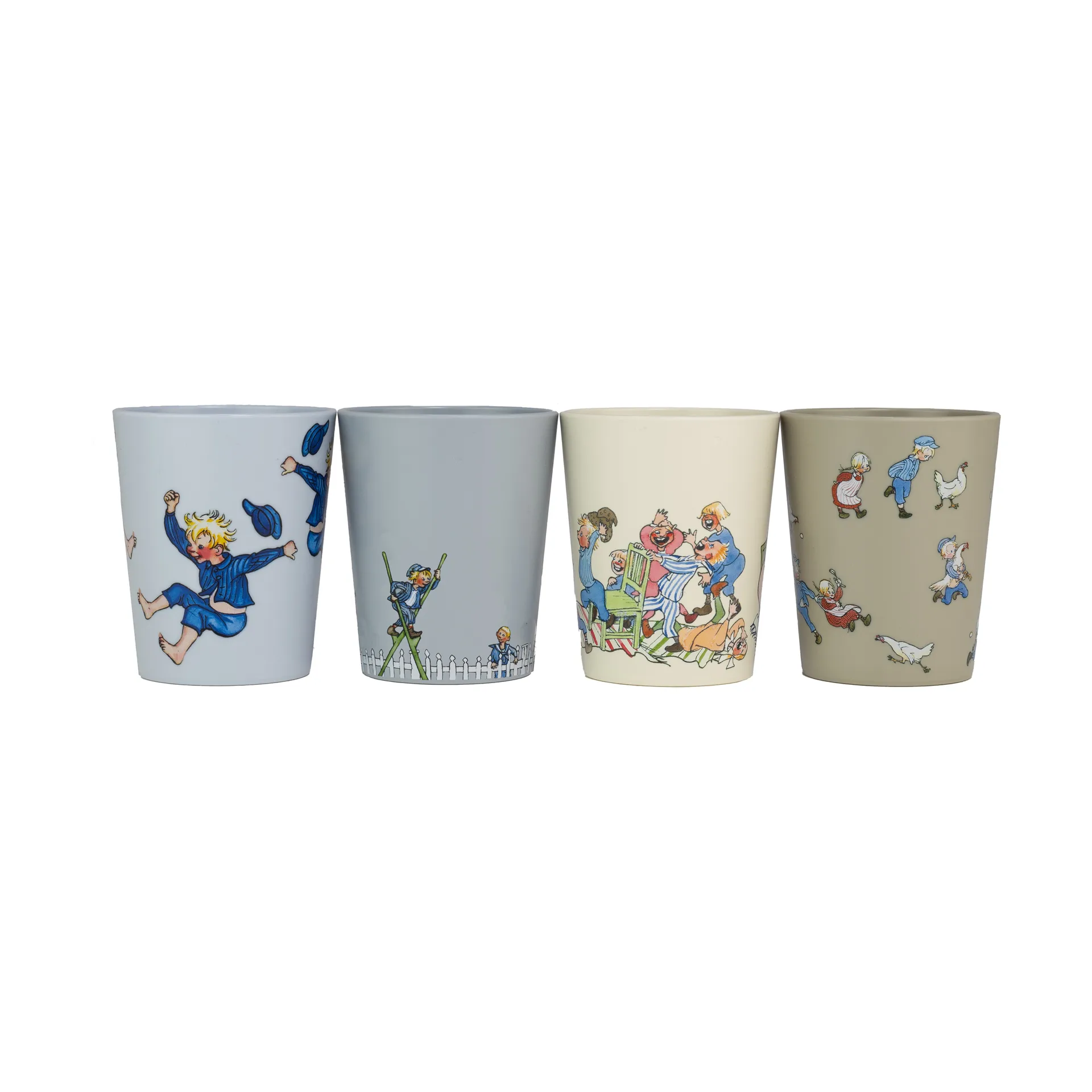 Set de 4 tazas de colección Emil i Lönneberga 15 cl, Multi Rätt Start
