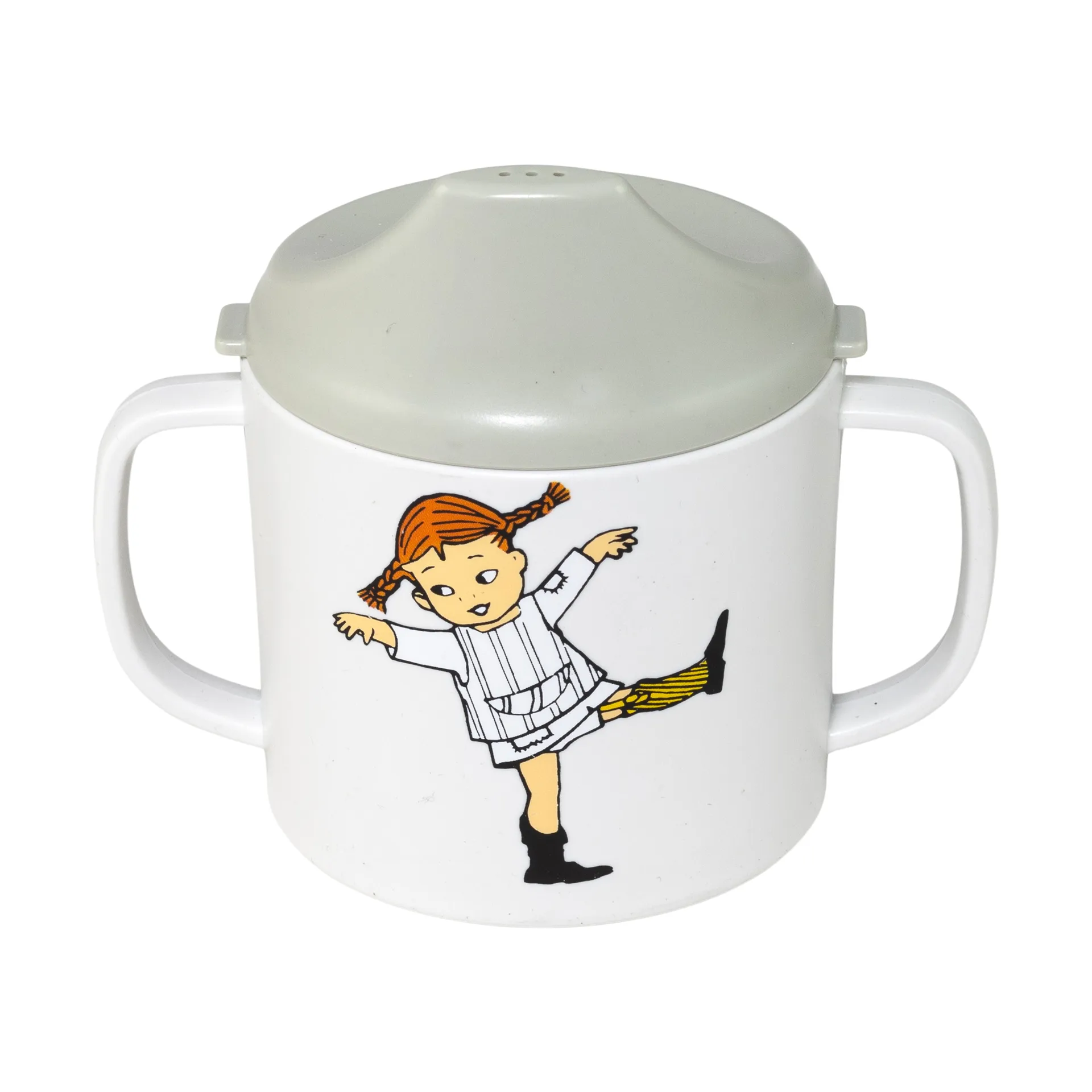 Taza con boquilla Pippi Cirkus 20 cl, Beige Rätt Start