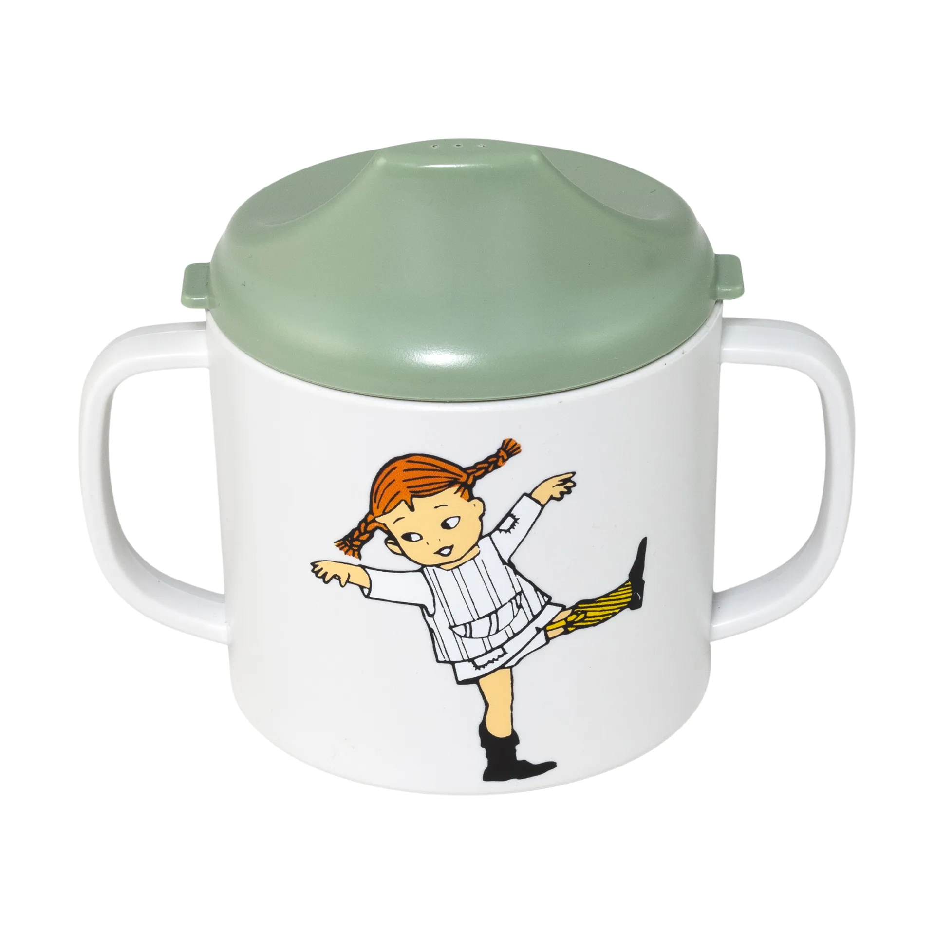 Taza con boquilla Pippi Cirkus 20 cl, Verde Rätt Start