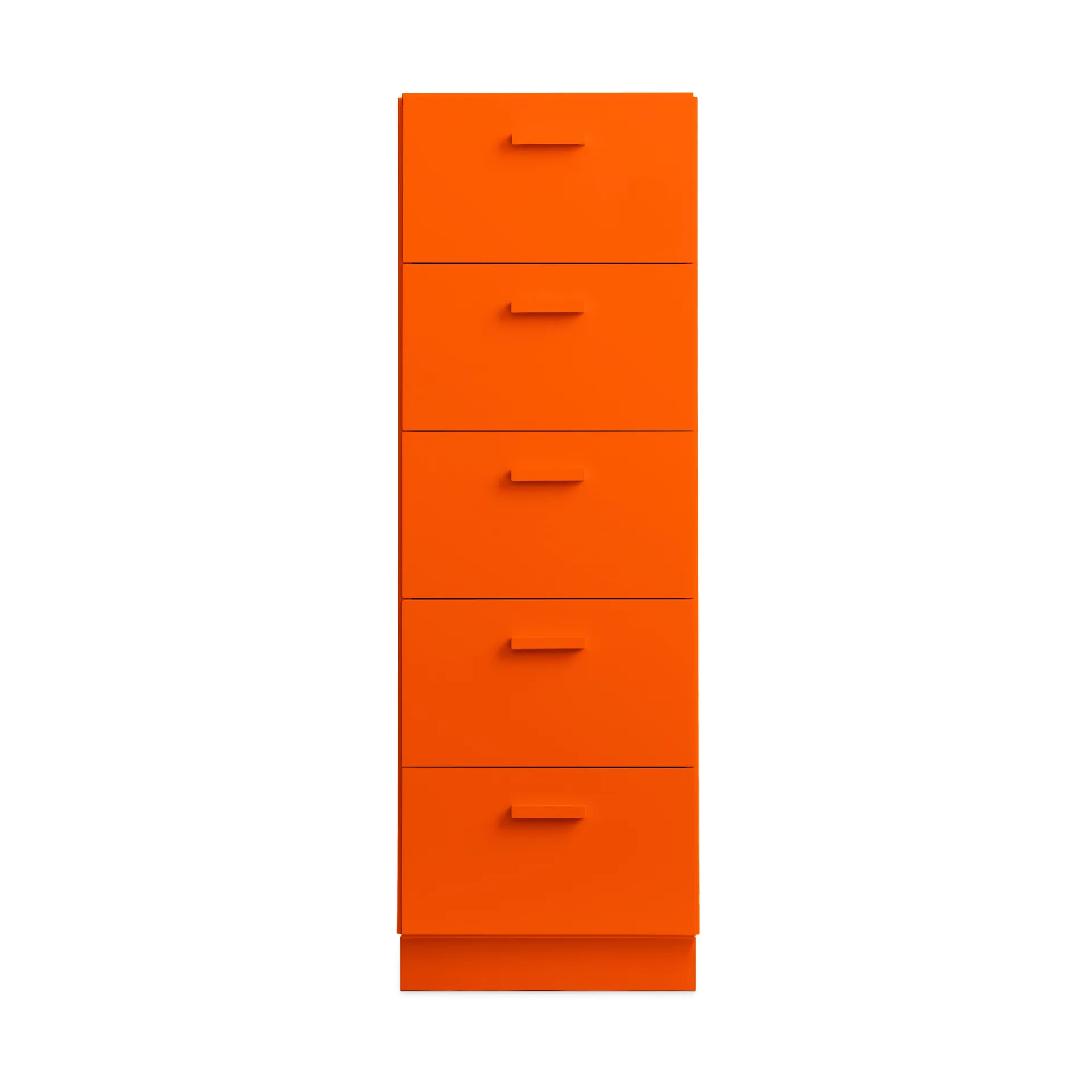 Cómoda alta con zócalo Relief 41x115 cm naranja,  Relief