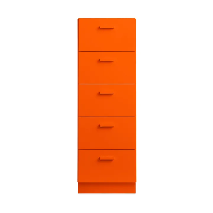 Cómoda alta con zócalo Relief 41x115 cm naranja - Relief