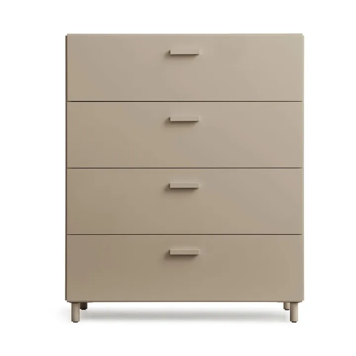 Cómoda ancha con patas Relief 82x92,2 cm beige - Relief