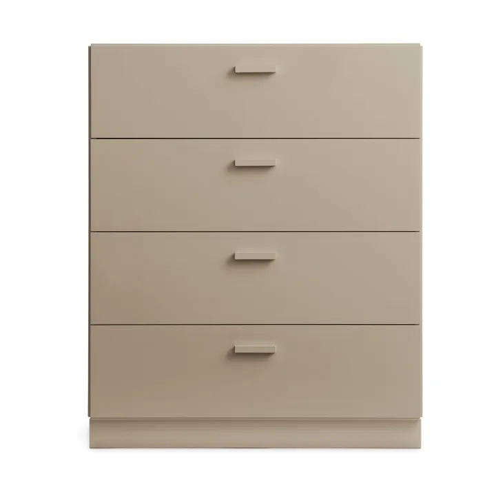 Cómoda ancha con zócalo Relief 82x92,2 cm beige - Relief