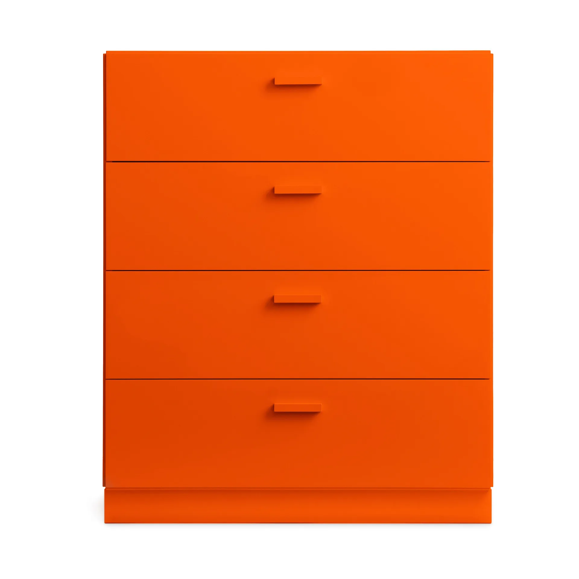 Cómoda ancha con zócalo Relief 82x92,2 cm naranja,  Relief
