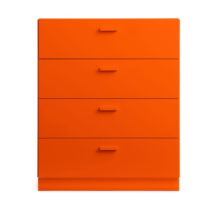 Cómoda ancha con zócalo Relief 82x92,2 cm naranja - undefined - Relief
