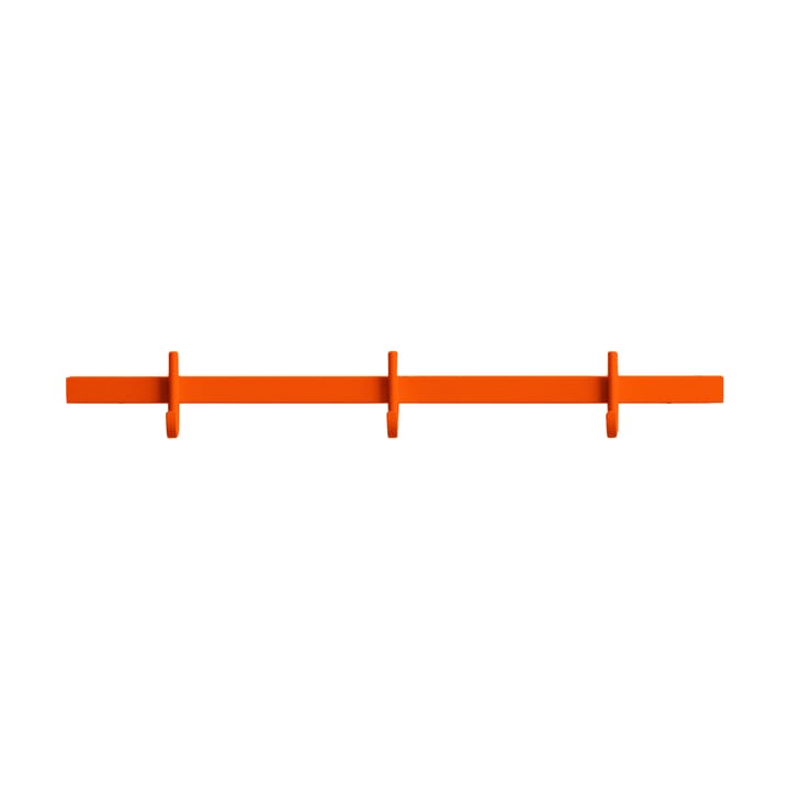 Perchero con pomos Relief small 41 cm - Naranja - Relief