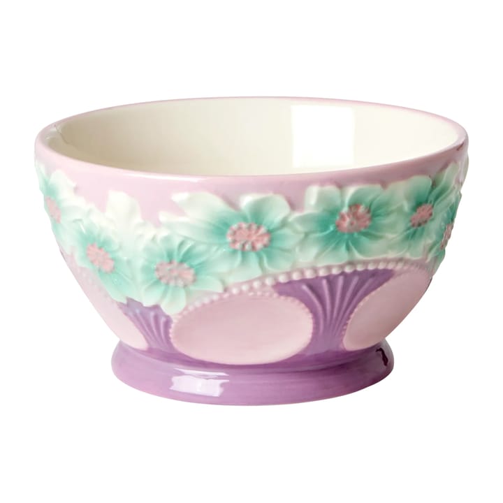 Bol de cerámica Rice Embossed Flower Ø12 cm - Lavender - RICE