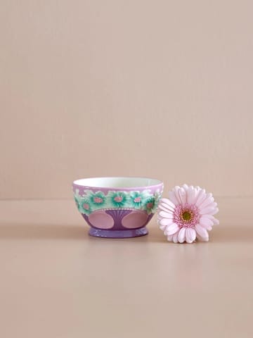 Bol de cerámica Rice Embossed Flower Ø12 cm - Lavender - RICE