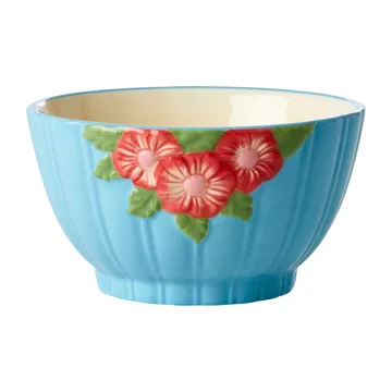 Bol de cerámica Rice Embossed Flower Ø12 cm - Mint - RICE