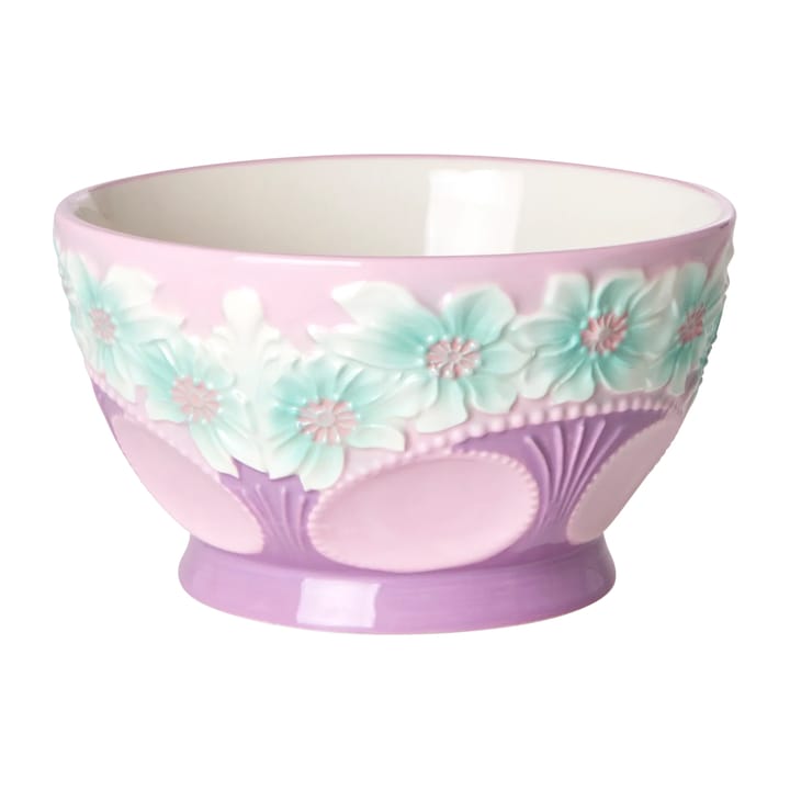 Bol de cerámica Rice Embossed Flower Ø14,5 cm - Lavender - RICE