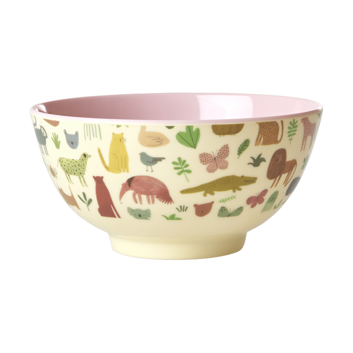 Bol melamina Rice medium - Estampado Jungla Dulce - Rosa Suave - RICE