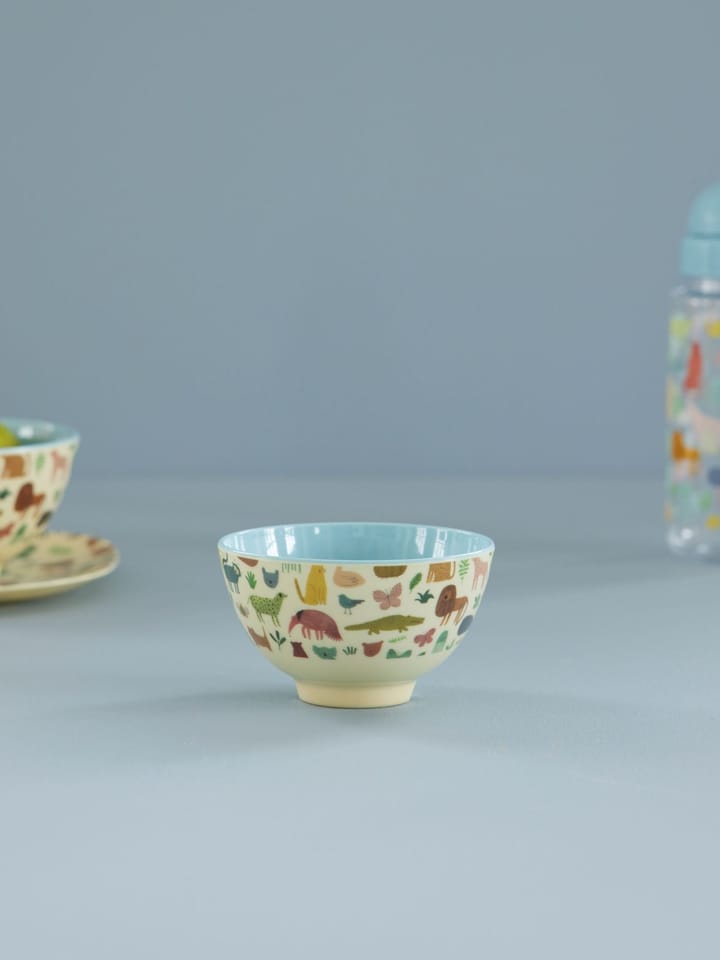 Bol melamina Rice small, Estampado Jungla Dulce - Azul suave RICE