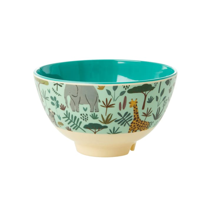 Bol melamina Rice small - Green-Jungle animals - RICE