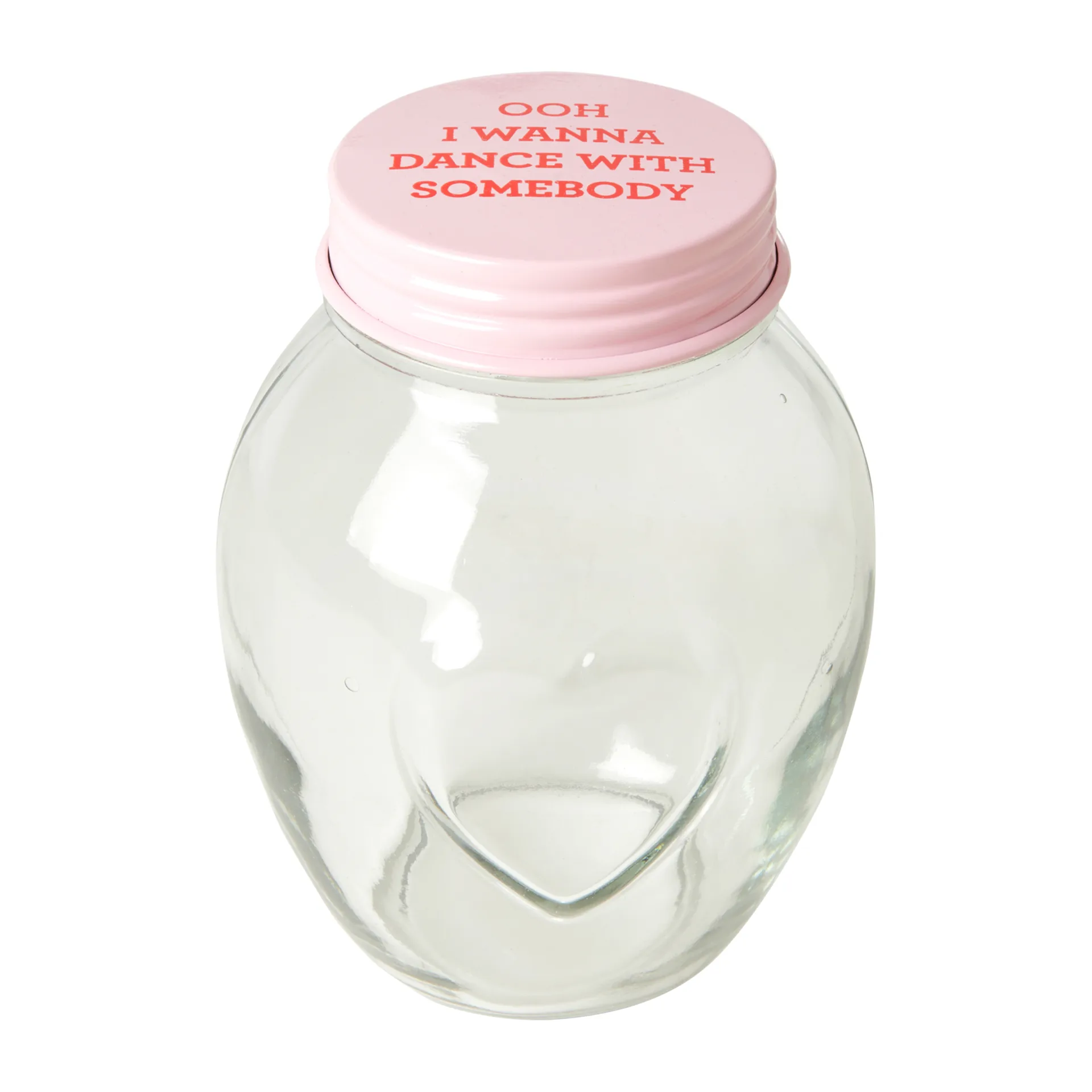 Bote de cristal con tapa Rice large 1,8 L, Pink RICE