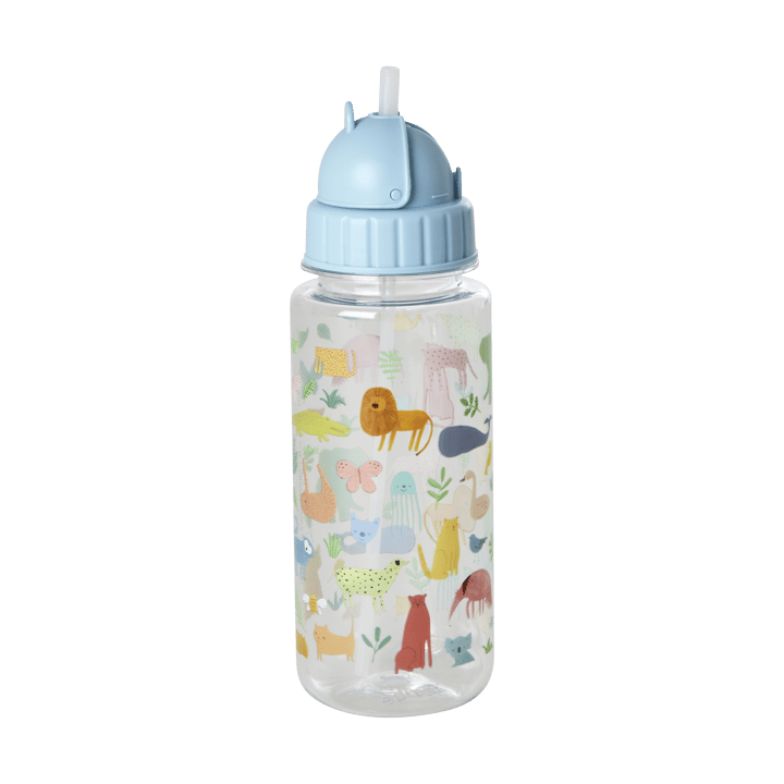 Botella de agua infantil Rice 45 cl, Estampado Jungla Dulce - Azul Suave RICE