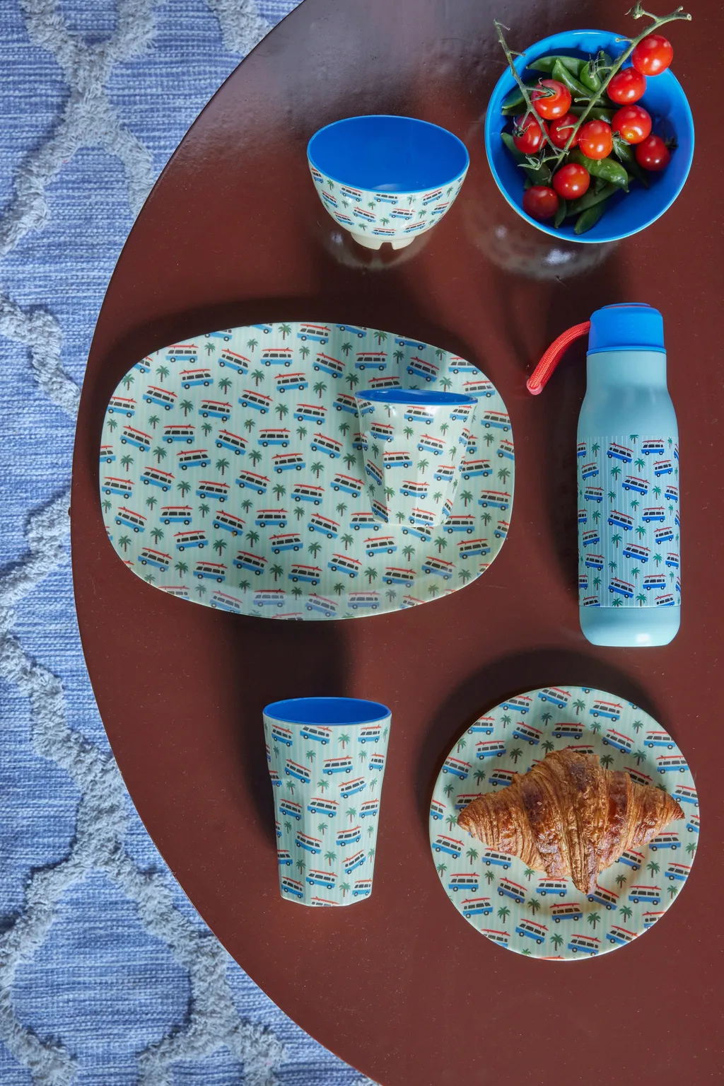 Botella termo Rice 50 cl, Coches azules RICE