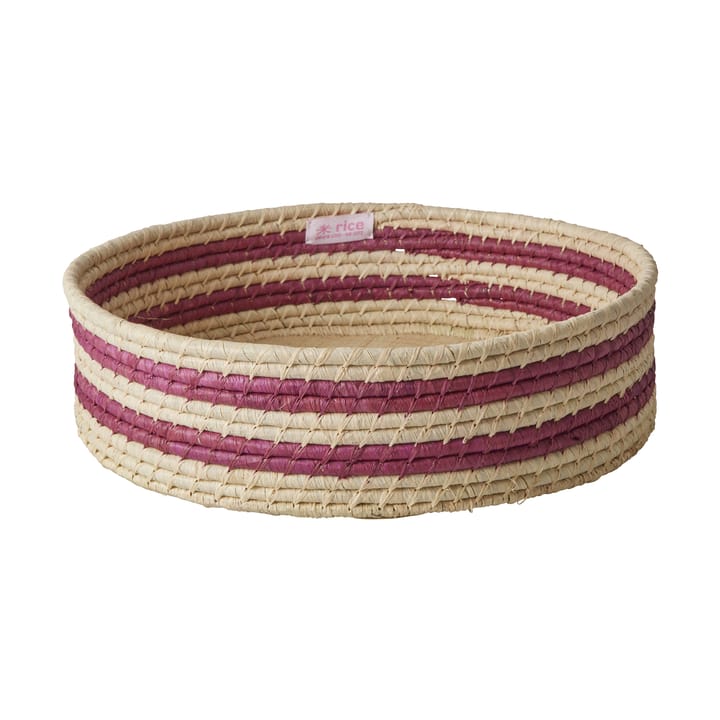 Cesta de almacenamiento Rice redonda rafia large - Berenjena - RICE
