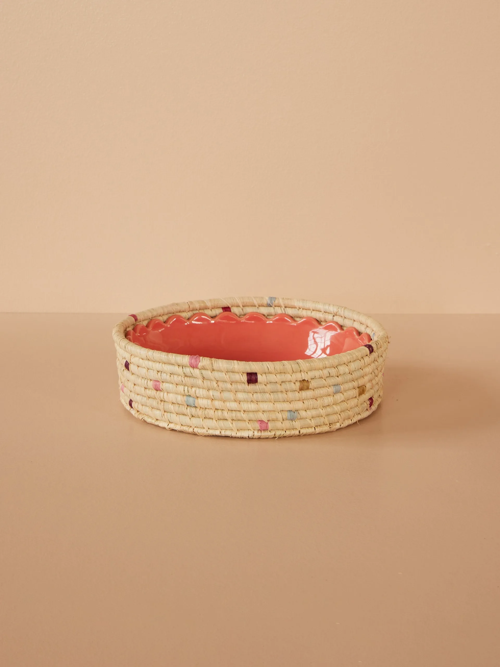 Cesta de almacenamiento Rice redonda rafia small, Natural RICE
