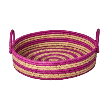 Cesta redonda de pan Rice rafia - Berenjena - RICE