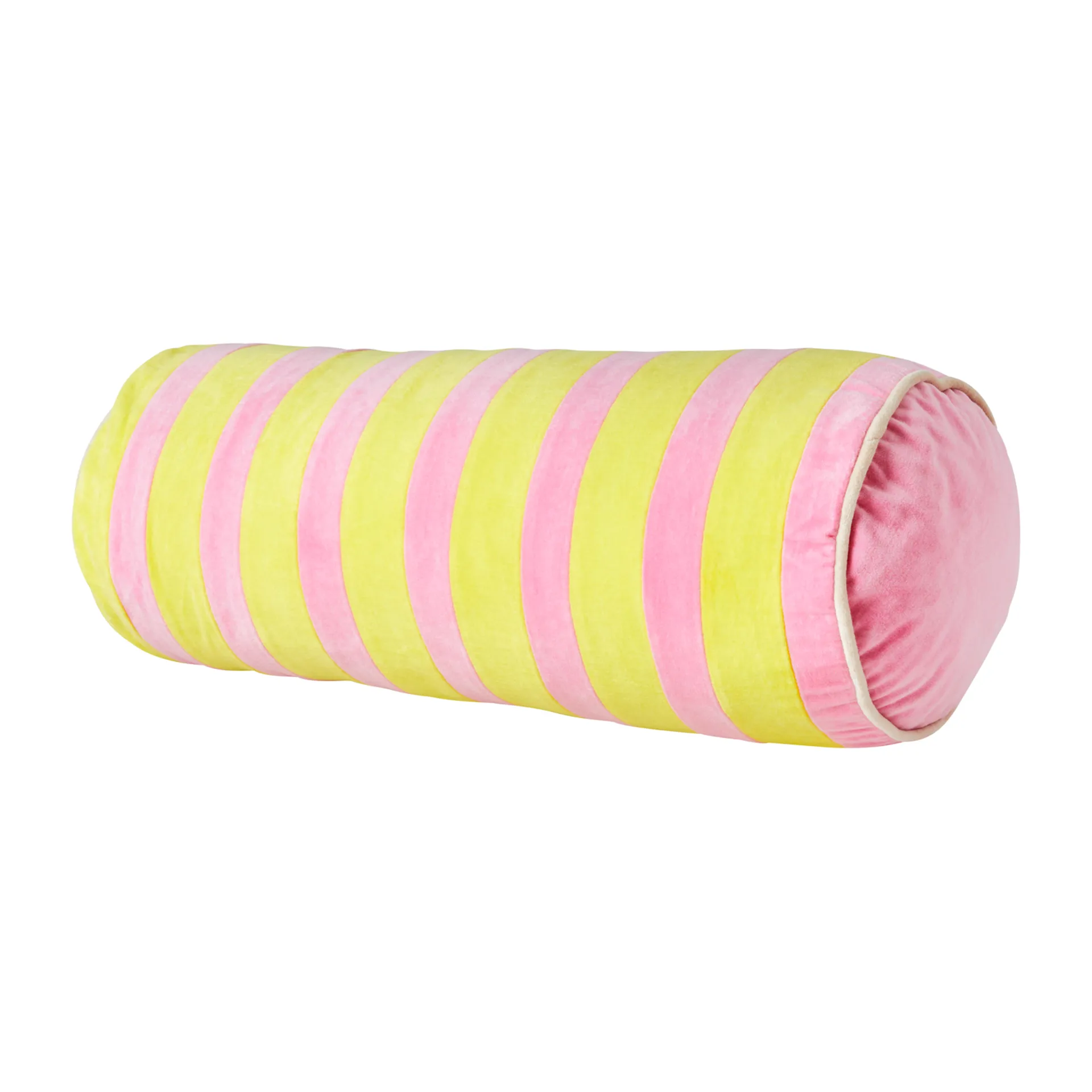 Cojín cilíndrico Rice 25x60 cm, Pink-yellow RICE