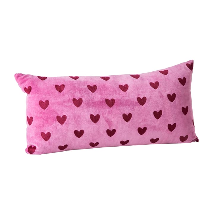 Cojín con corazones Rice 30x60 cm, Purple-maroon RICE