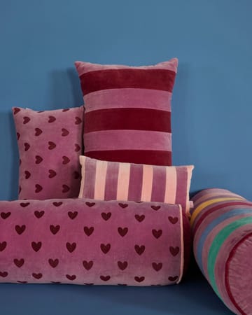 Cojín con corazones Rice 30x60 cm - Purple-maroon - RICE