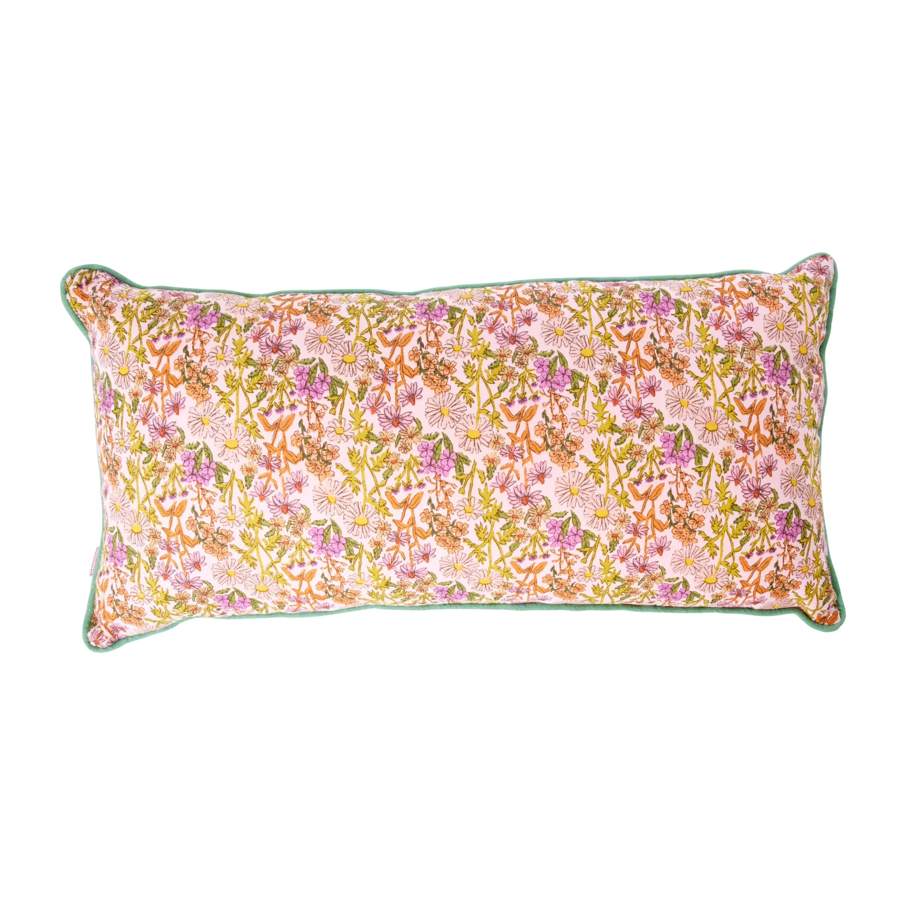 Cojín Rice floral 30x60 cm, Multi-green RICE