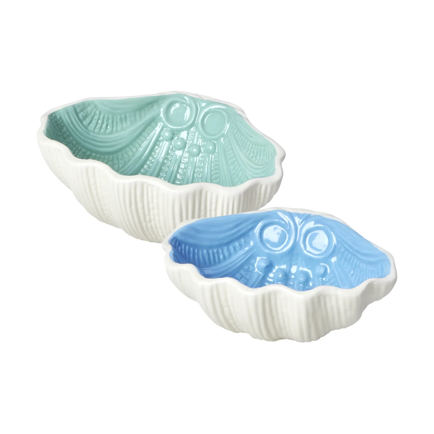 Cuenco de cerámica Rice 2 piezas, Verde suave RICE