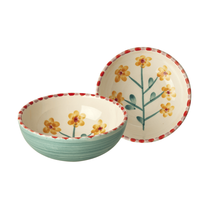 Cuenco de cerámica Rice 35 cl, Yellow Flower-jade RICE