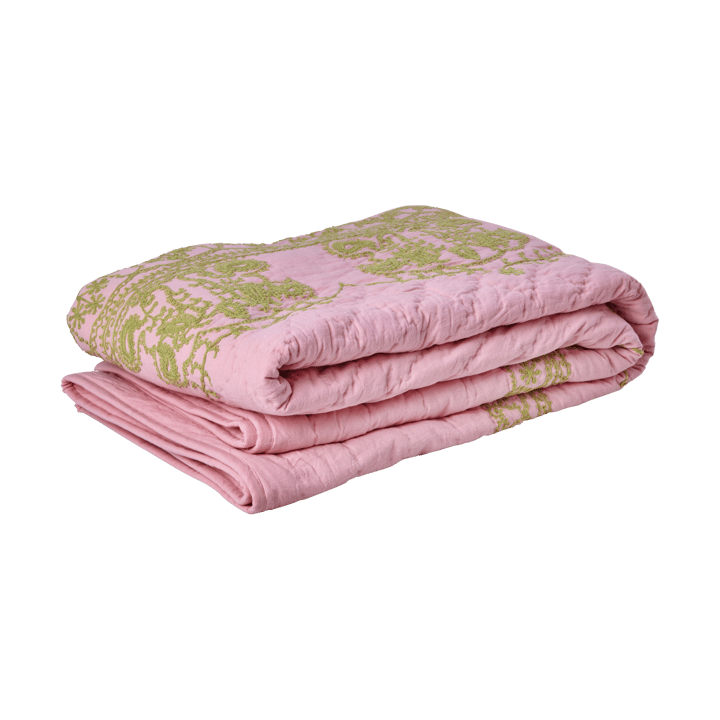 Manta acolchada Rice 140x200 cm - Rosa suave - RICE