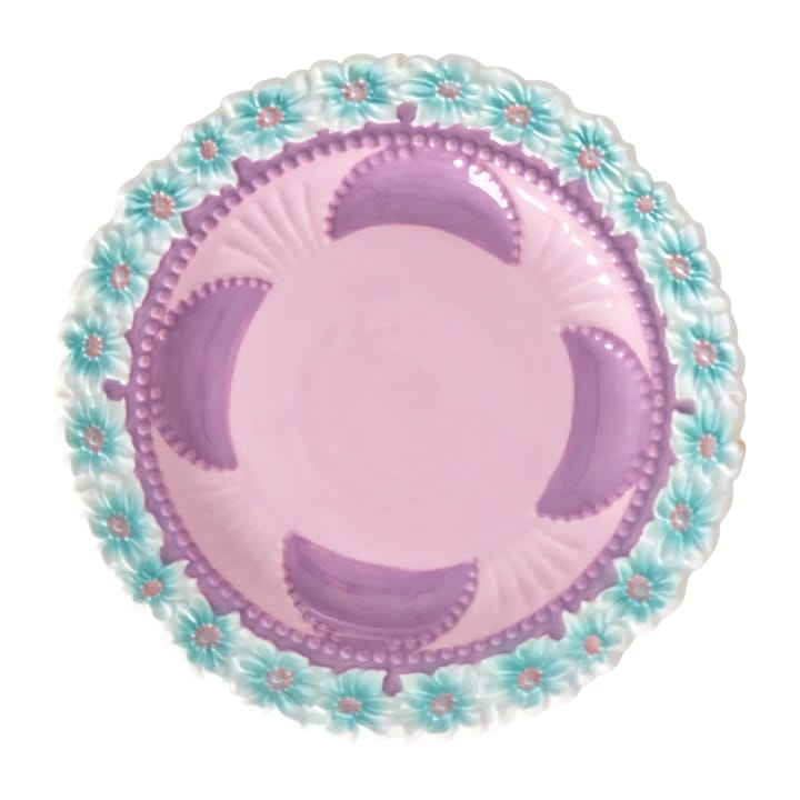 Platillo Rice Embossed Flower Ø15 cm - Lavender - RICE