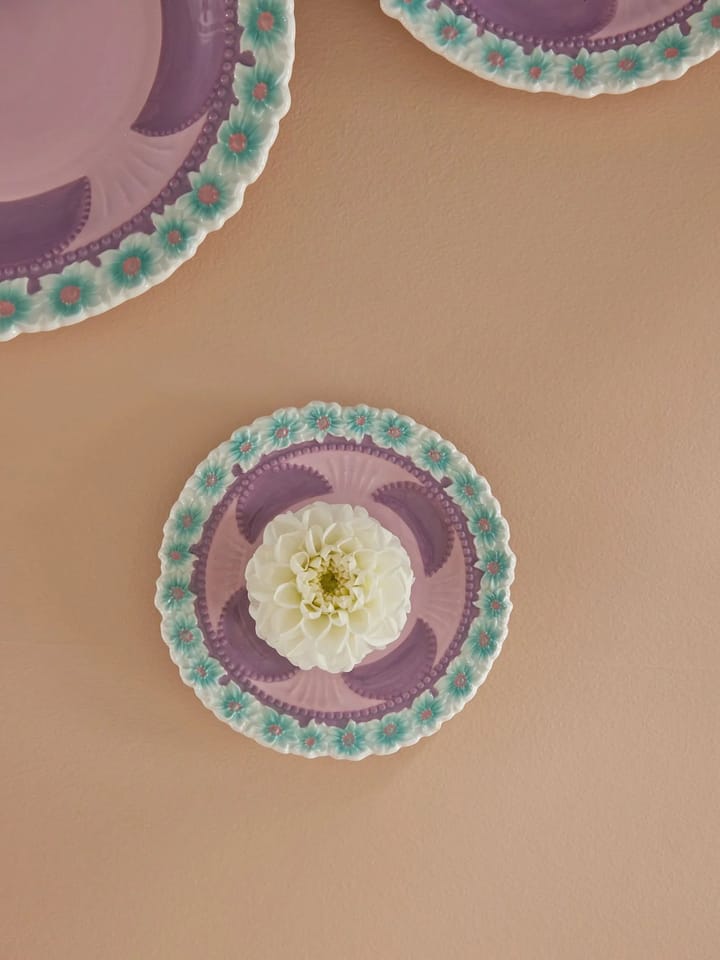 Platillo Rice Embossed Flower Ø15 cm, Lavender RICE