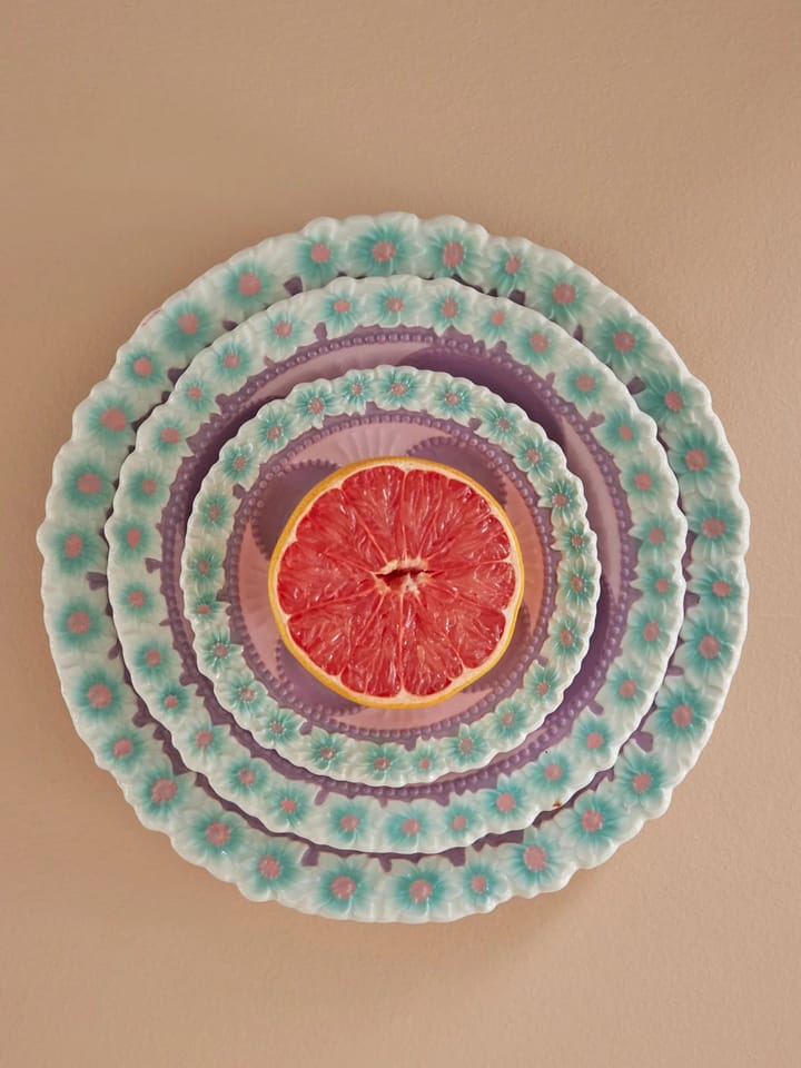 Plato de cerámica Rice Embossed Flower Ø25,5 cm, Lavender RICE