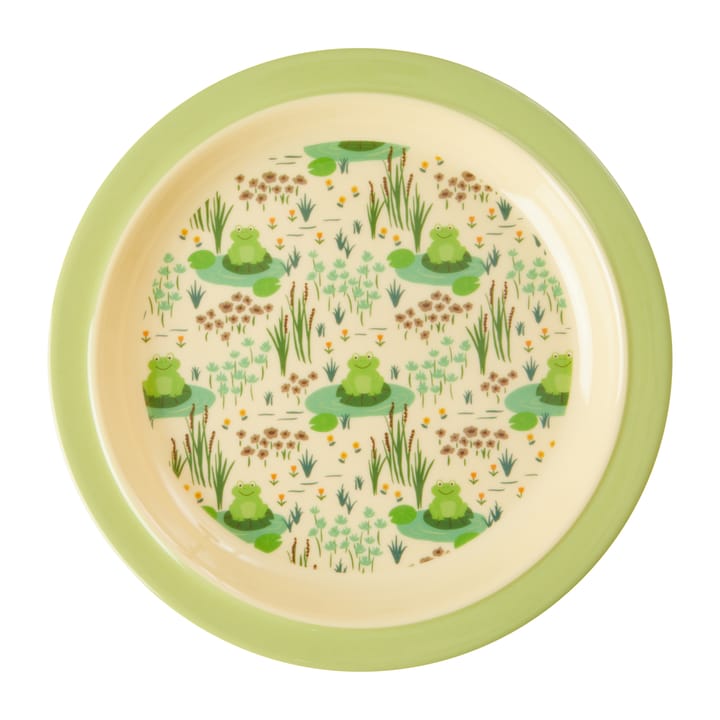 Plato infantil Rice melamina Ø22 cm - Frog - RICE