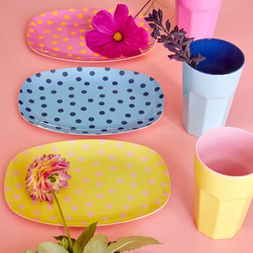 Plato melamina Rice 16,5x23 cm - Pink dot - RICE