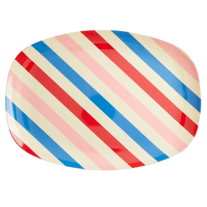 Plato melamina Rice 22x30 cm - Candy stripes - RICE
