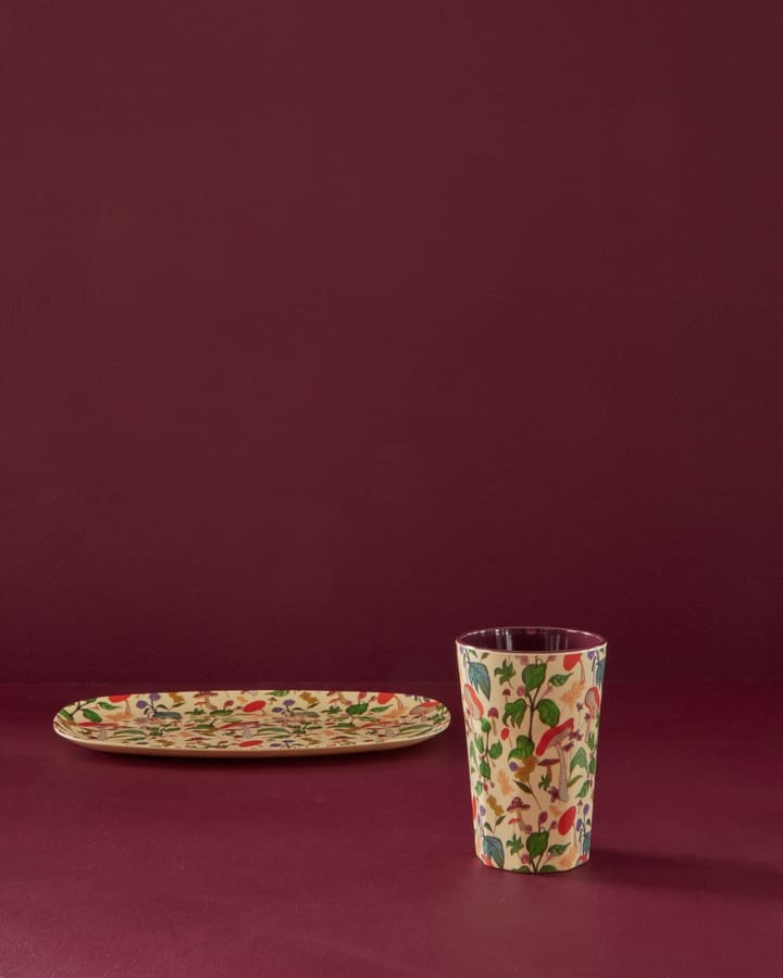Plato melamina Rice 22x30 cm, Mushroom RICE
