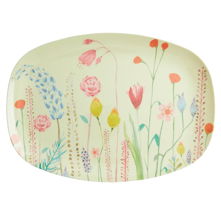 Plato melamina Rice 22x30 cm - Summer flowers - RICE