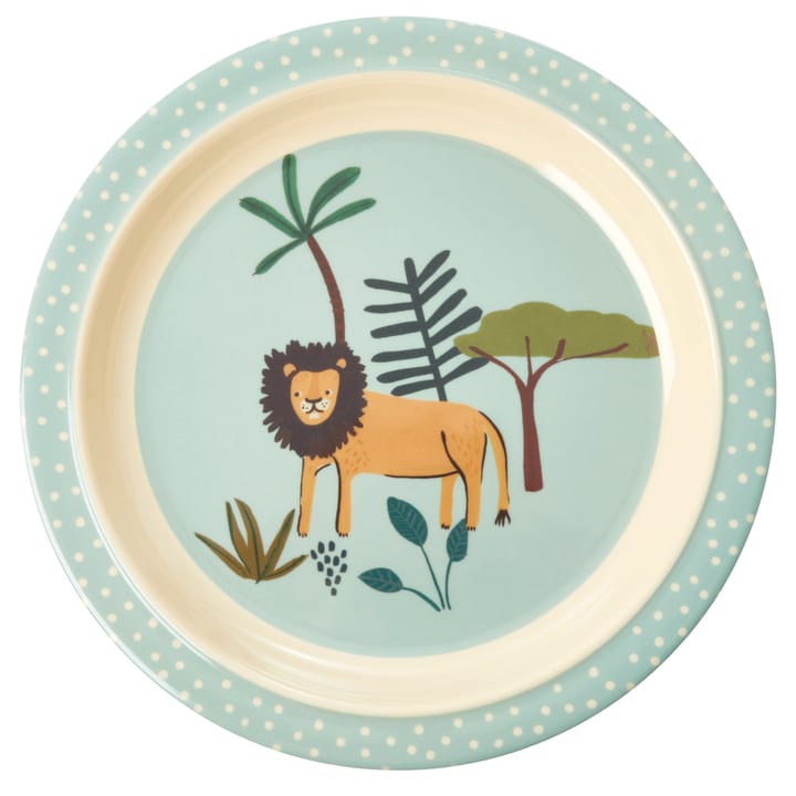 Plato para niños Rice Jungle animals - Blue-multi - RICE