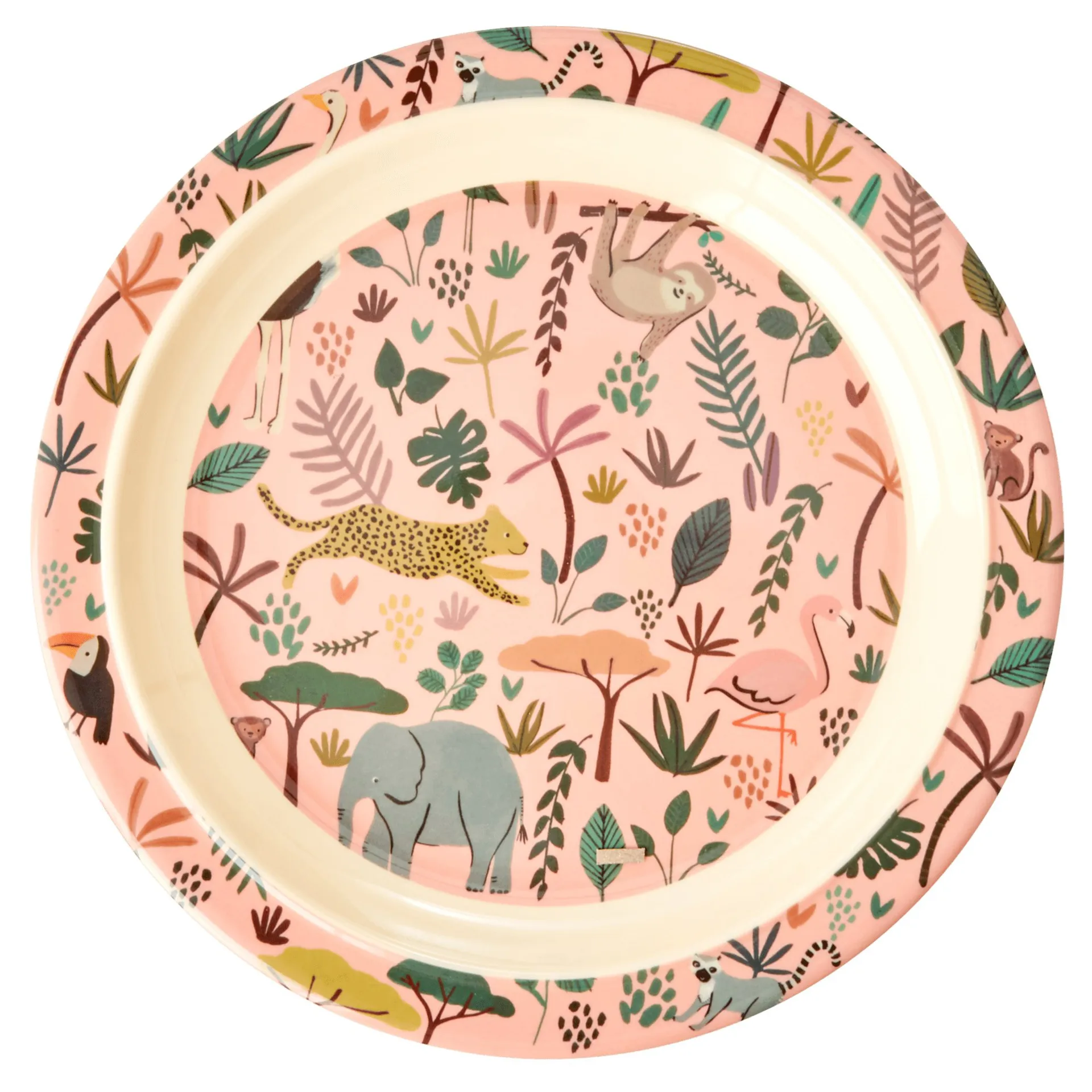 Plato para niños Rice Jungle animals, Coral-multi RICE