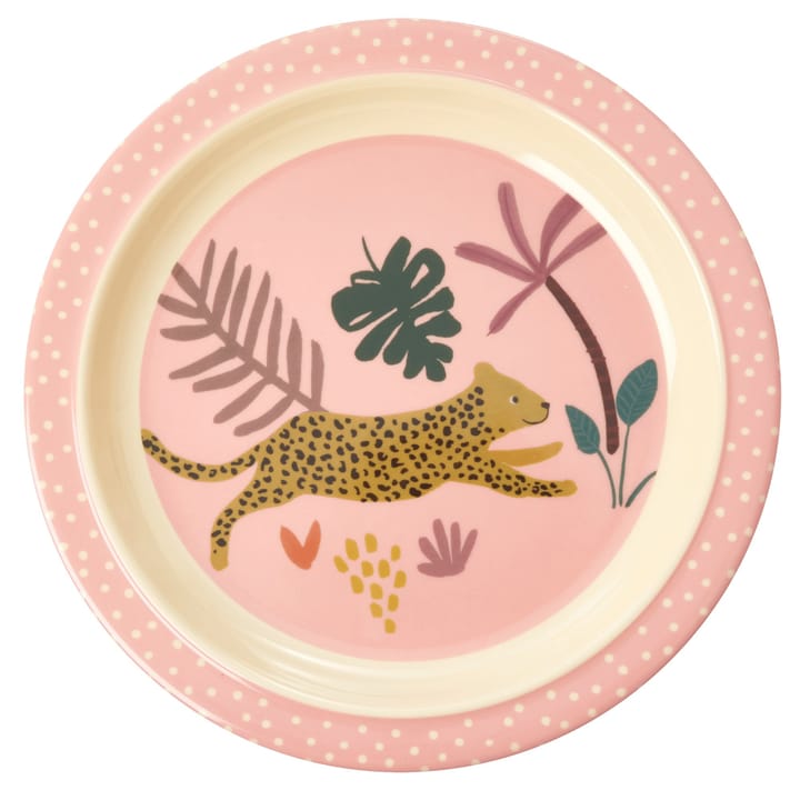 Plato para niños Rice Jungle animals - Pink-multi - RICE